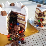 초콜릿이 와르르~ 초코 와르르 케이크 [다이너마이트 케이크] Chocolate Dynamite Cake