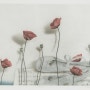 황규백 선생님의 메조틴트 판화 작품 : 꽃과 발레 슈즈가 있는 예쁜 그림을 소개할게요