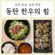 [음식이 정갈하고 맛있는 동탄 점심 '한우의 힘']동탄 육회, 배민 맛집, 육사시미 배달, 능동 맛집