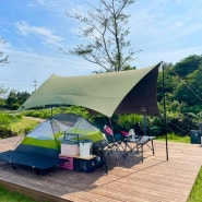 제주캠핑3) 어라운드폴리 (Family Deck Camping 1,사이트,시설소개)