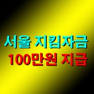 서울지킴자금 kr 소상공인 임차 지원금 100만원 신청 지급 누리집