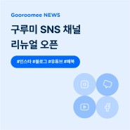 구루미 공식 SNS를 소개합니다!(인스타그램/페이스북/유튜브/블로그)