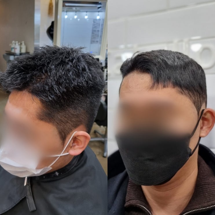 2022 남자 짧은머리 스타일 플랫컷 펌(그레이 머리 ver) : 네이버 블로그