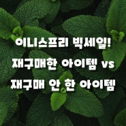 [내돈내산/리뷰] 이니스프리 2월 빅세일! 재구매한 추천템 혹은 재구매 안 한 아이템