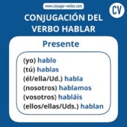 español hablar presente