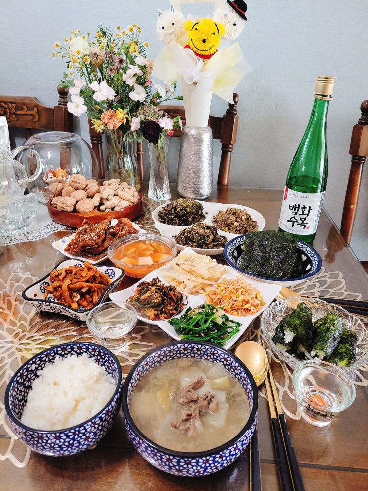 정월대보름 세시풍속 2탄 - 귀밝이술, 부럼깨기/ 복쌈, 소고기 뭇국 만들기 : 네이버 블로그