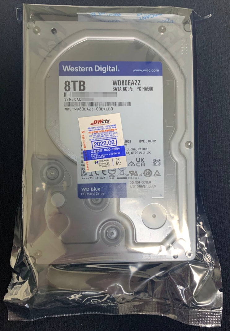 [HDD] Western Digital Blue 8TB 「WD80EAZZ」 : 네이버 블로그