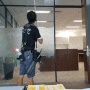 [우진CS] 서울 여의도 IFC 사무실 유리파티션 유리가벽 청소 유리칸막이 닦기