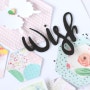 육각형 꽃 스크랩북 - Wish