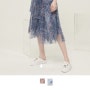 (벼룩 완료) 한섬 MINE 프린팅 드레스 & 크로셰 가디건 블루 새상품