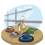 Tea Time - HappyZoo illust LeeEunJoo