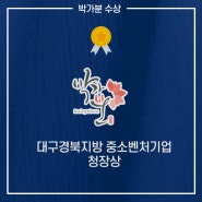 박가분, 대구 경북 지방 중소벤처기업 청장상을 수상하다!