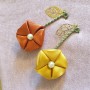 나팔꽃 옷핀 브로치 만들기 리본공예 리본코사지 만드는법