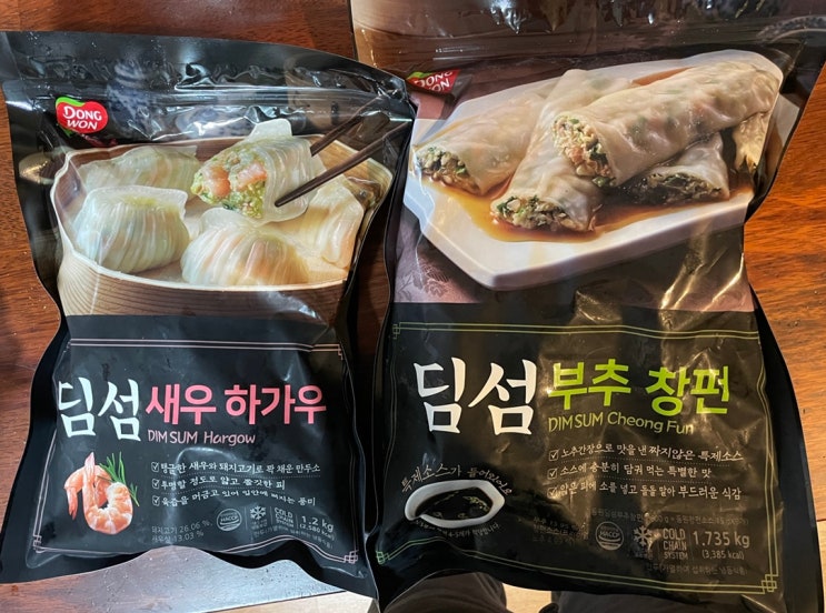 동원 냉동 딤섬 새우하가우 & 부추 창펀 솔직후기 : 네이버 블로그