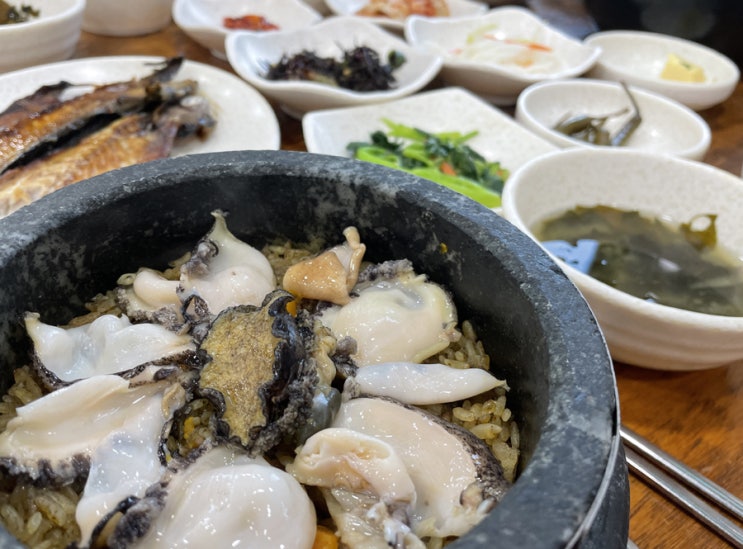 제주 구좌읍 맛집 전복돌솥밥 명진전복