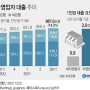 한국 경제주체별 부채 규모