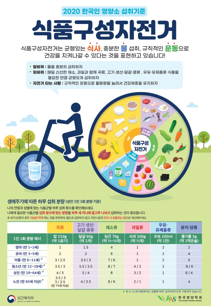 2020 한국인 영양소 섭취기준 배포 자료 : 네이버 블로그
