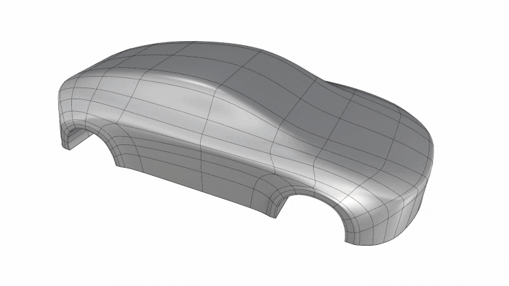 라이노 개체 종류별 특징 02 (Polysurface, SubD, Mesh)