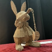 [ 쓰리디펜 공예] 이상한 나라의 앨리스 토끼 만들기. 3D펜 작품 완성! 인테리어 소품