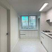[준공사진]변화 된 주방과 따뜻한 화이트의 조화-광주 광산구 소촌동 모아드림아파트 인테리어