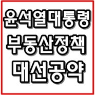 윤석열대통령 당선인 부동산정책에 대해 공부해보자(feat.자료첨부) 부동산 정상화가 되길바랍니다