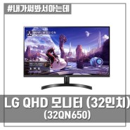 LG QHD 32인치 모니터 - 32QN650