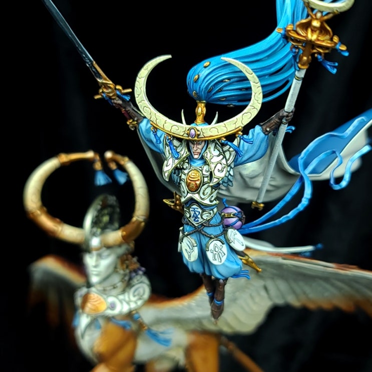 AOS -Archmage Teclis and Celennar- Pro-Painted