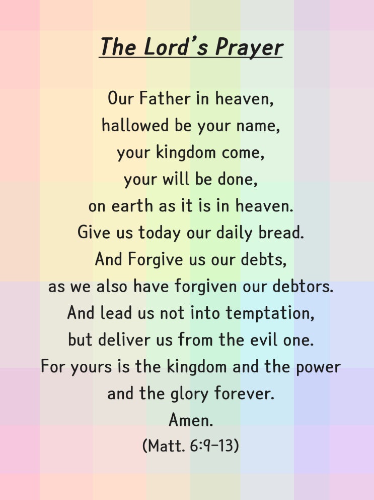 The Lord #39 s Prayer (영어 주기도문 NIV) : 네이버 블로그