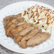닭 가슴살 대신 건강한 돼지고기 요리 푸디팅 수비디지 수비드 안심스테이크