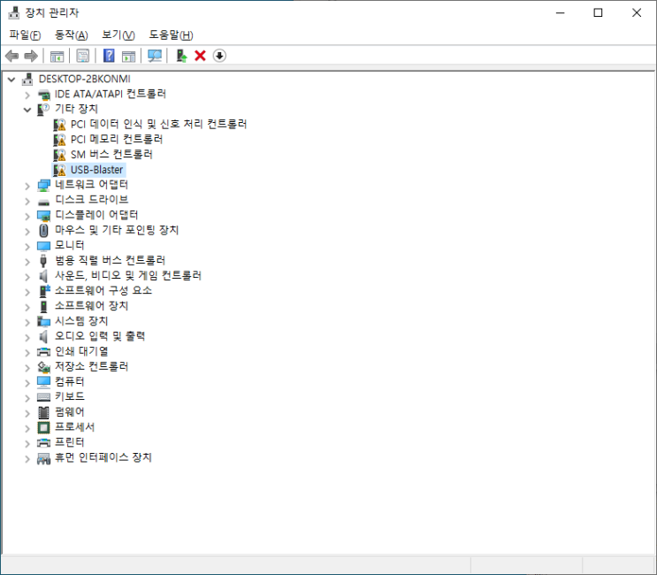 [FPGA] USB Blaster Driver & USB Blaster Hardware에서 못 찾는 경우 해결책 : 네이버 블로그