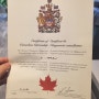 캐나다 시민권증서 재발급 후기 / Proof of citizenship certificate