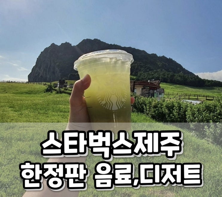 2022년 스타벅스 제주 메뉴 한정메뉴 알아보기 : 네이버 블로그