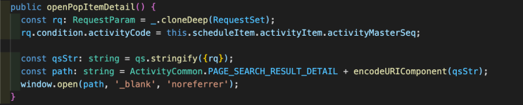 JavaScript(JS) - window.open(); url 짤림 현상 : 네이버 블로그