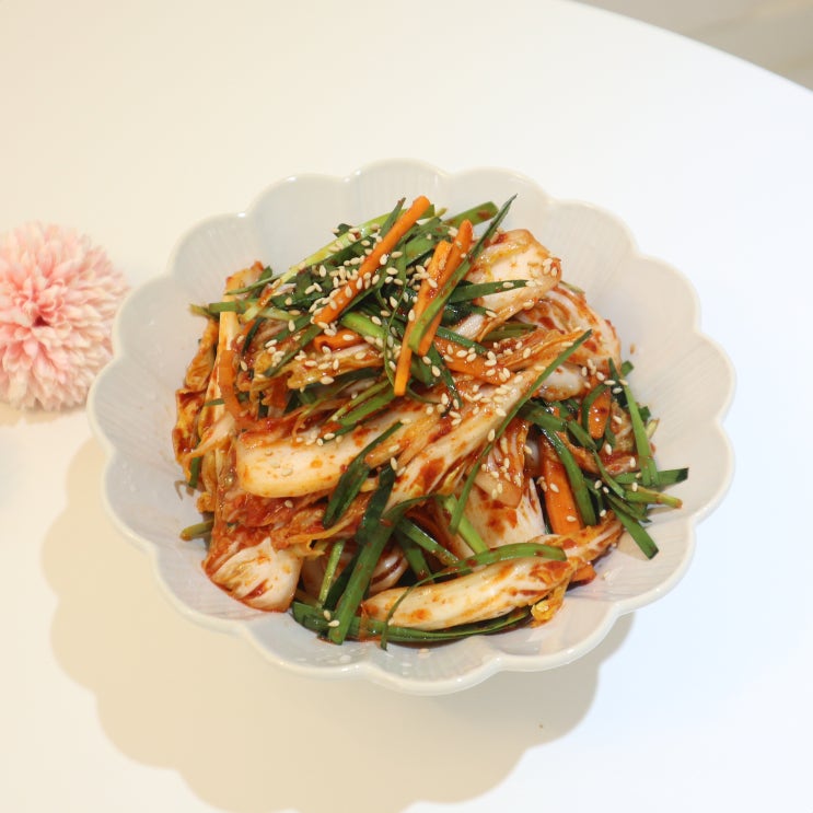 알배기 배추 겉절이 만드는 법 양념 맛있어요 : 네이버 블로그