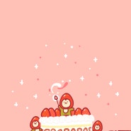 [배경화면] 딸기케이크