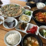 부산 꽃마을 맛집, 뚜레박 오리불백 & 파전 :)