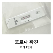 백신3차까지 맞은 코로나 확진자의 격리 일기와 증상-확진 1일차