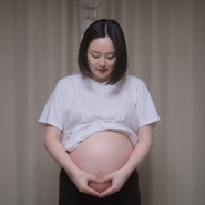 🍼호빵이 출산임박 : 출산 이틀 전 집에서 셀프만삭사진찍기❤️