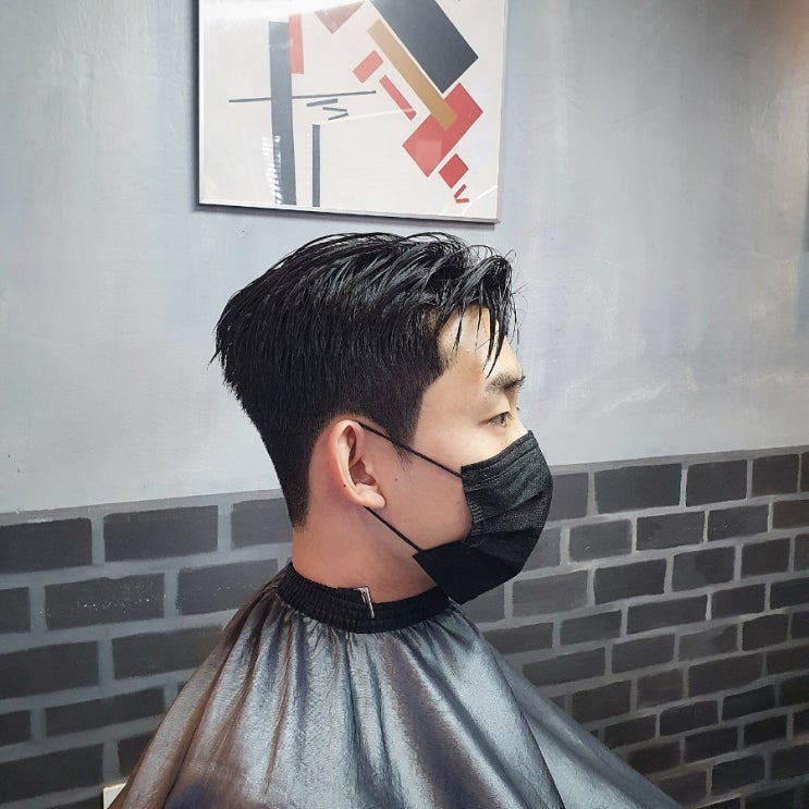 남자머리 파일컷(플랫컷) 과 두피속을 가려주는 헤어페인팅 : 네이버 블로그