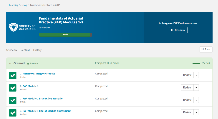 [시험기행] in SOA, FAP 후기 #Module7까지 완료#FA,PA만 남았다 #미국계리사 #ASA#FSA by 여흥이 ...