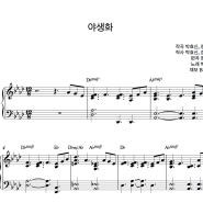 박효신 - 야생화 피아노 악보