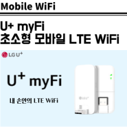 U+ myFi, 초소형·초경량 모바일 LTE 라우터 (Feat. 노트북, 보조배터리, 충전기)