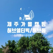 [제주캠핑] 바야흐로 캠핑의 계절 🍂 :: 허브쉘터빅 /허브돔 / 레트로스 (feat. 첫피칭)