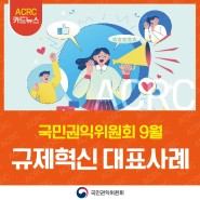 규제혁신 대표사례 국민권익위원회 9월 카드뉴스