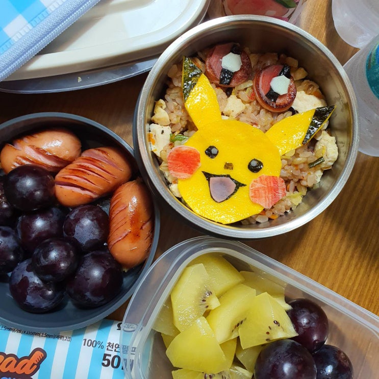 생애 첫 소풍! 아들녀석 도시락 피카츄st ㅋㅋ : 네이버 블로그
