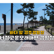 경주 캠핑장::나정고운모래해변 오토캠핑장 A22 사이트, 예약방법 및 캠핑장 정보