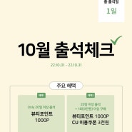 10월 출석체크 앱테크 추천 TOP6