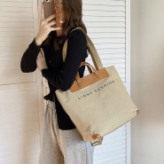 라이프팩토리 원 숄더 캔버스백 여성용 매신저 우편백 대용량 캔버스 가방