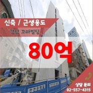 준공 예정인 신축 강남 꼬마빌딩 매매