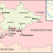 키르기스스탄 타지키스탄 국경지대 무력충돌 지도